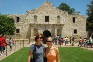 My roommate, Jessica, and I at the Alamo.