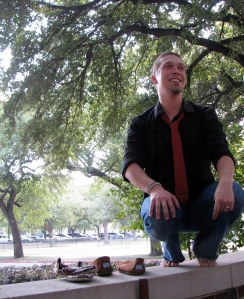 Isaac after taking the walk