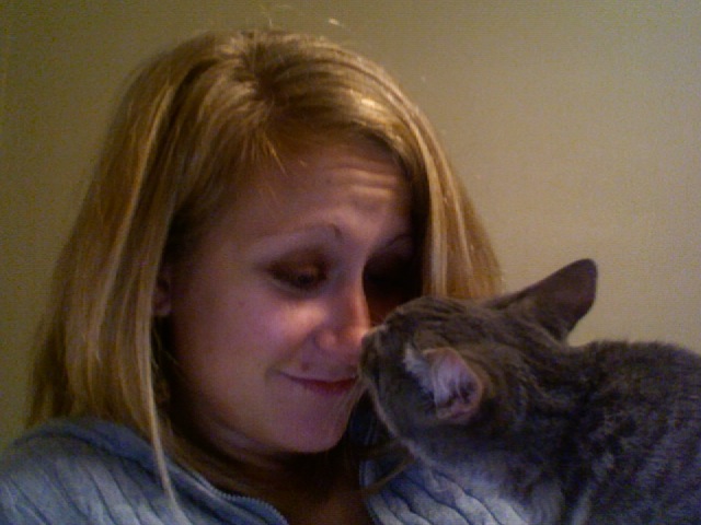 Clara is good company, no doubt. She likes to give me Eskimo kisses.