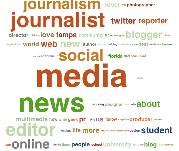 Screengrab of my "Twitter flock"