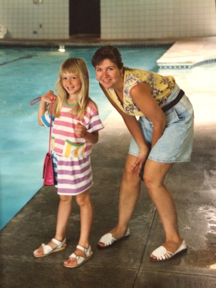 I'm lucky to have a lot of photos of me and my mom.